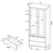 Wadeline rustic tobacco 2-door tall accent storage cabinet by CoasterEveryday