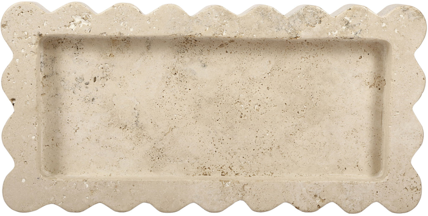 Marble tray by Meridian Furniture featuring a sleek, genuine marble surface and modern design, perfect for home decor or serving.
