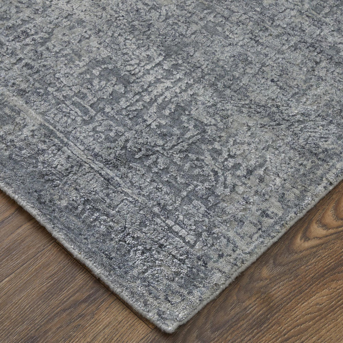 5' X 8' Ombre Hand Woven Area Rug (744129) - Blue / Gray