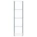 CoasterEveryday Bellatrix white curio cabinet with three clear glass shelves
