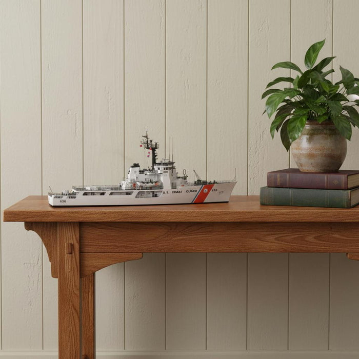 Hand Painted Model Boat (624529) - White