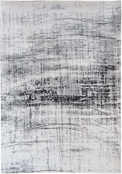 6' x 8' Abstract Non Skid Area Rug - Black And White