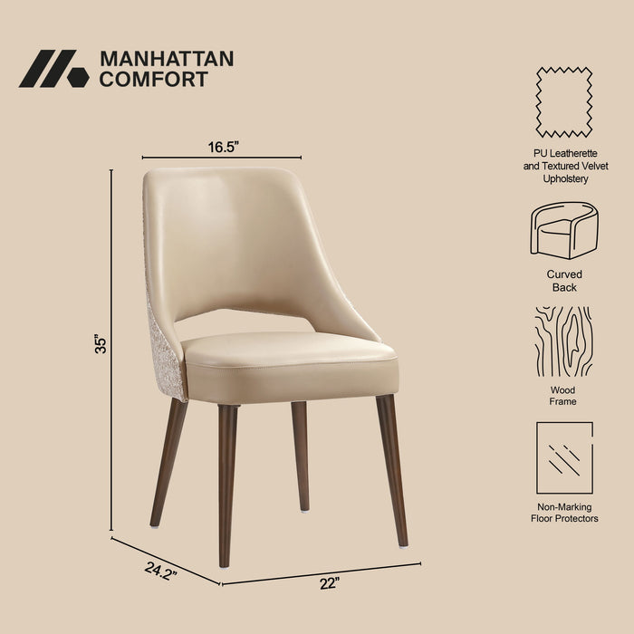 Manhattan Liora - Wood Upholstered Side Chair (Set of 2)