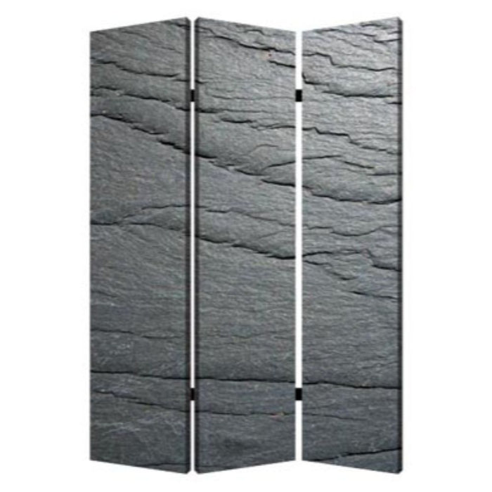 48" x 72" Wood Canvas Black Slate Screen - Multi Color