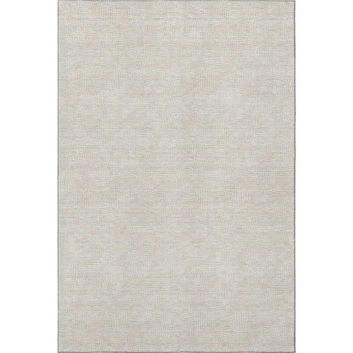 10' X 14' Geometric Washable Area Rug With UV Protection (682823) - Beige / Ivory