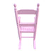 Giga children's rocking chair for indoor or outdoor use, durable wooden rocker suitable for kids, with a natural finish.
