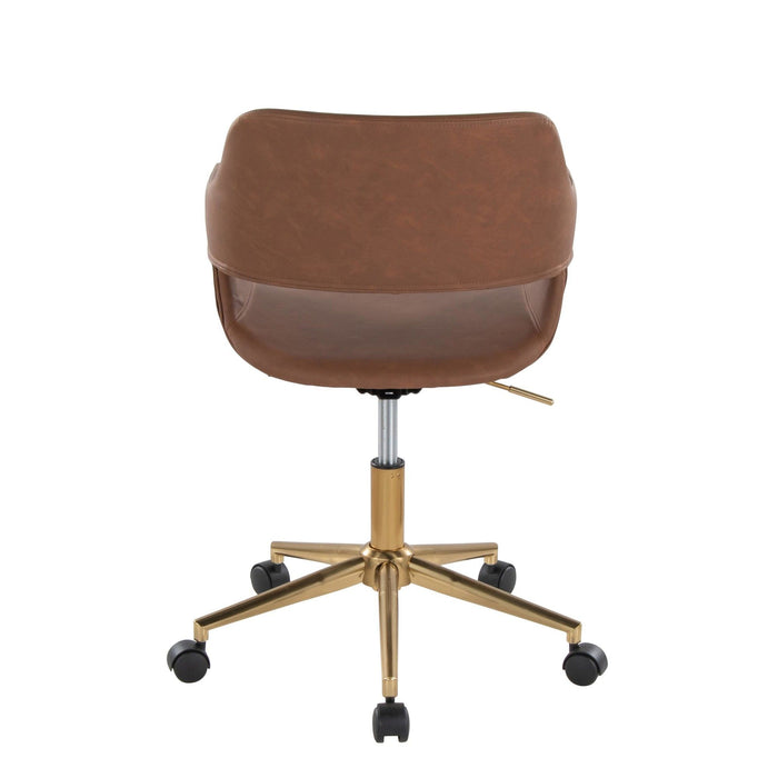 Margarite - Task Chair - Gold Metal