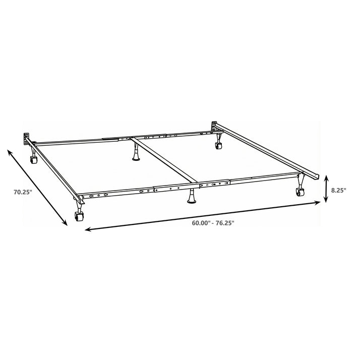Kerns Queen or Eastern King or Cal King Bed Frame Black