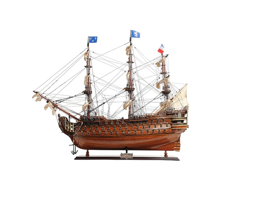 Hand Painted Boat (401848) - Brown