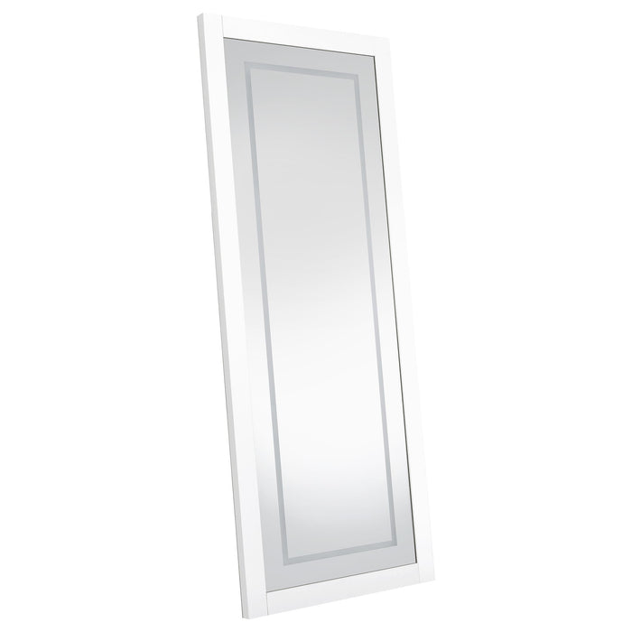 Nordio 72-inch LED Tempered Full Length Floor Mirror White