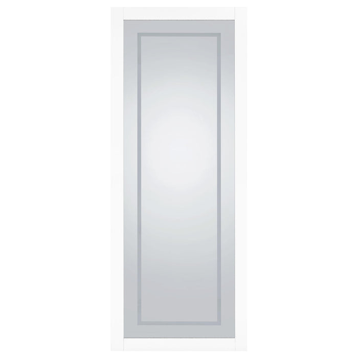 Nordio 72-inch LED Tempered Full Length Floor Mirror White