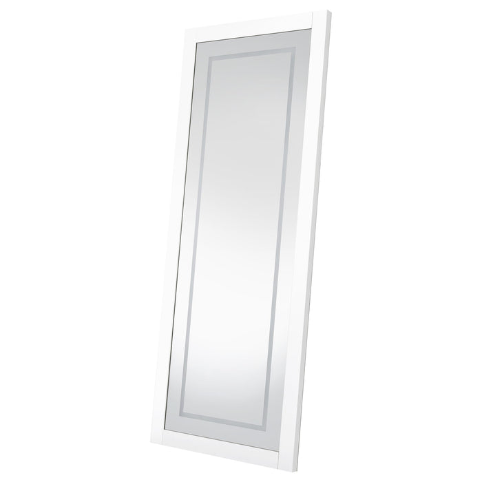 Nordio 72-inch LED Tempered Full Length Floor Mirror White