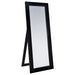 Cadence tempered glass full-length standing mirror in black oak by CoasterEveryday