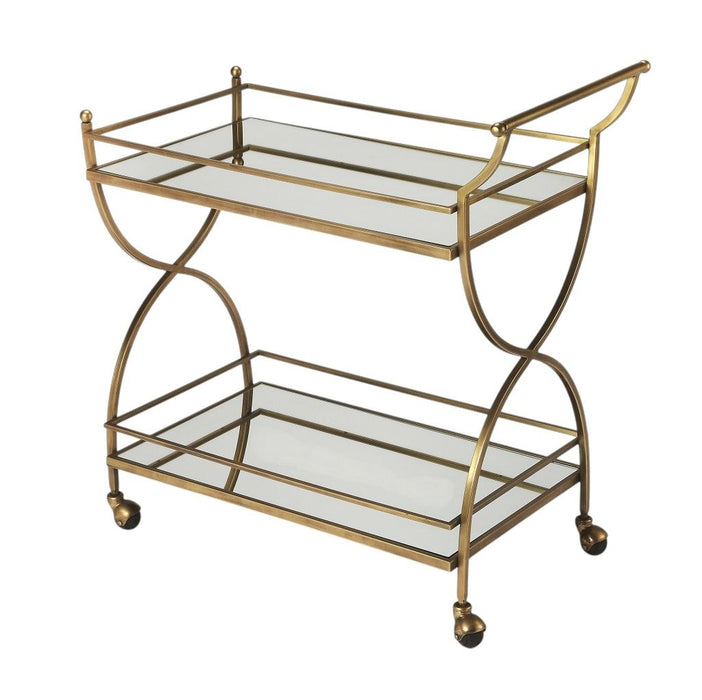 Antique Bar Cart - Gold
