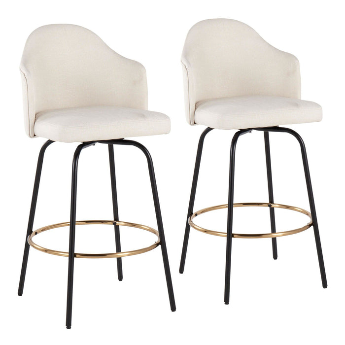 Ahoy - Fixed - Height Counter Stool - Black Metal Legs