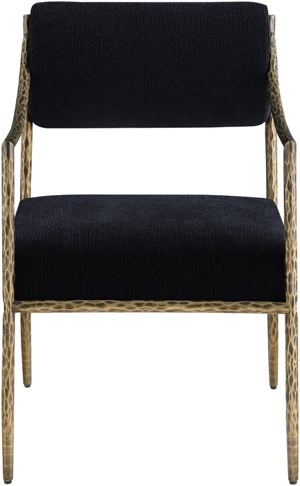 Bastille - Upholstered Dining Arm Chair (Set of 2) - Brass Frame