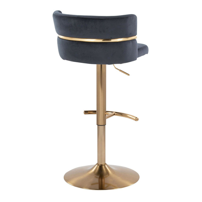 Cinch - Adjustable Barstool (Set of 2) - Gold Base