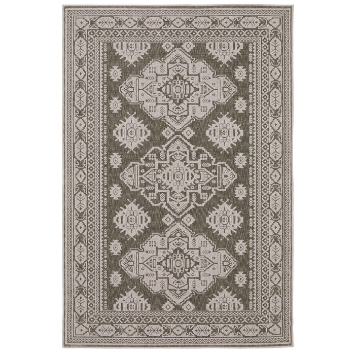 8' X 11' Medallion Area Rug - Gray