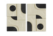 Mango wood wall decor by Meridian Furniture, two-piece wall art with natural wood finish for modern interior decor.