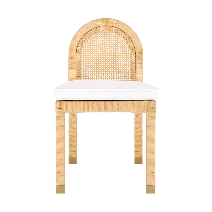 Amara - Rattan Arched Back Dining Chair - Natural