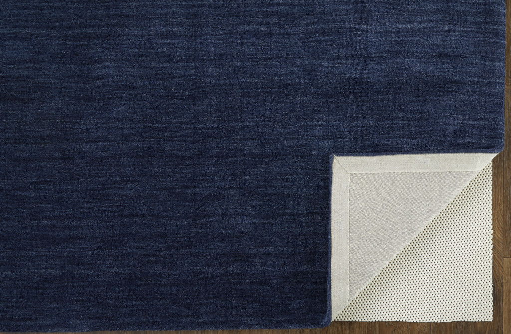 10' x 13' Wool Hand Woven Area Rug - Blue
