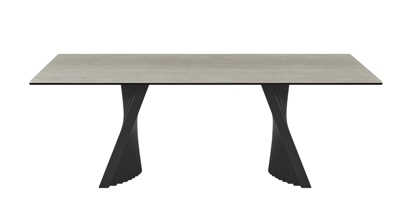 J & M Furniture RH 9688 Coffee Table in Grey/Black