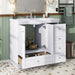Giga shaker free-standing bathroom vanity cabinet with sink, soft-close drawers, and doors, modern bathroom storage solution