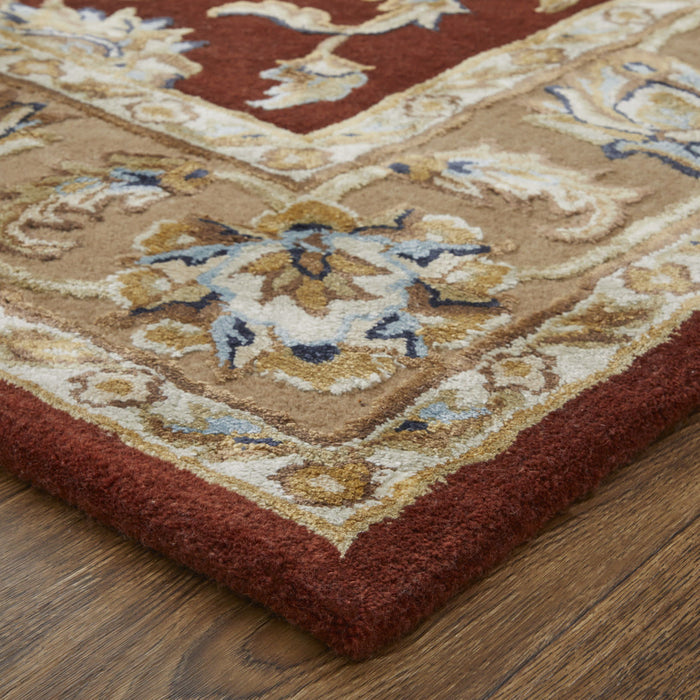 8' X 10' Oriental Hand Tufted Area Rug - Red