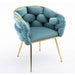 Giga luxury modern single arm chair with simple design, wood legs, and soft upholstery, perfect for bedroom or living room seating.
