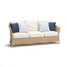 Signature Design by Ashley Stewarts Point beige sofa with cushions