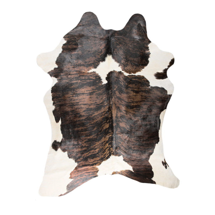 6' X 7' Cowhide Hand Knotted Area Rug (544328) - Black / Brown / White
