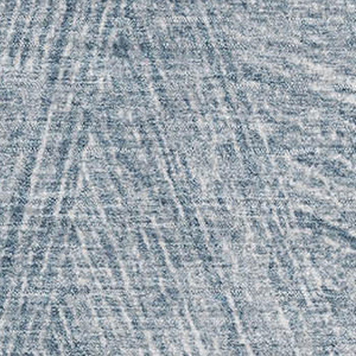 10' X 14' Abstract Washable Area Rug With UV Protection (678143) - Denim Blue / Ivory