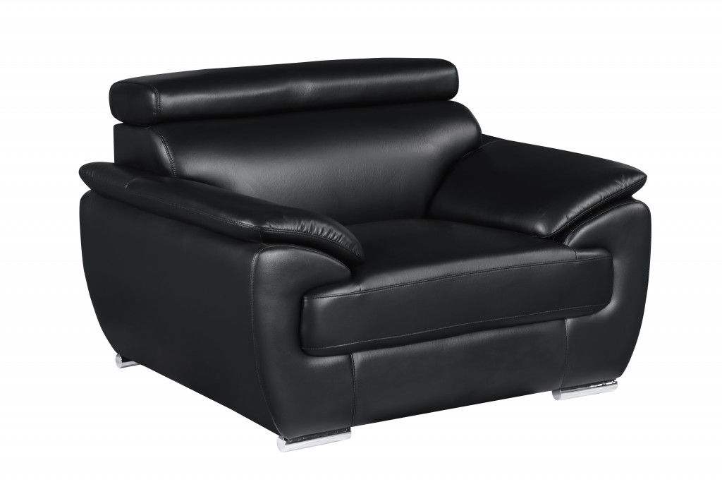 Captivating Leather Chair - Black