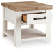 Rectangular cocktail table from Signature Design by Ashley® with a sleek surface and modern design, ideal for living room or lounge.