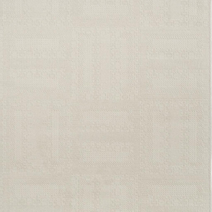 5' X 7' Geometric Power Loom Area Rug (572702) - Ivory