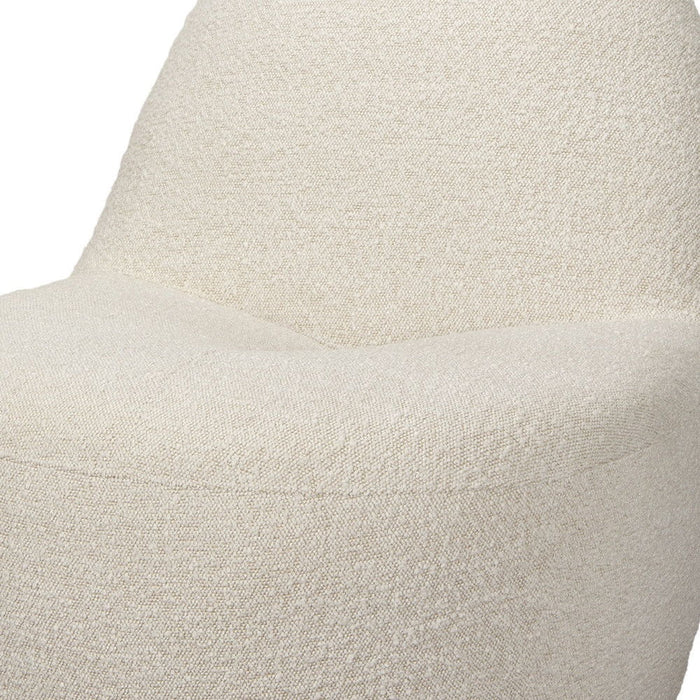 Boucle Slipper Chair - Cream
