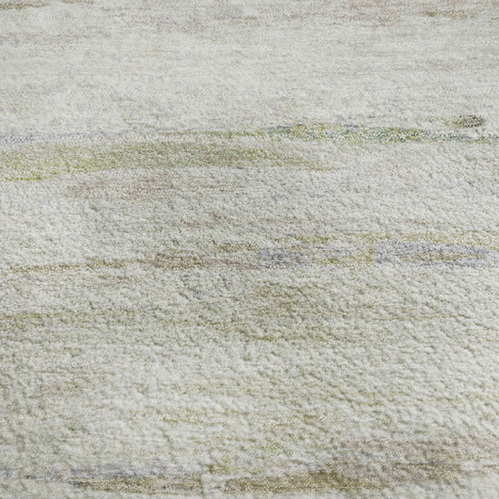 10' X 14' Abstract Washable Area Rug With UV Protection (710142) - Ivory / Beige