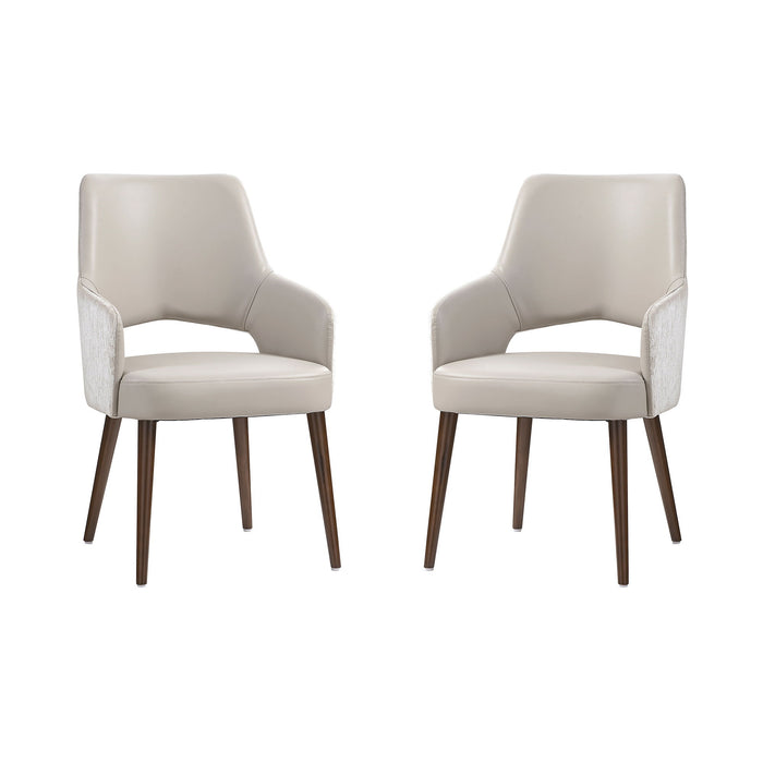 Manhattan Liora - Wood Upholstered Armchair