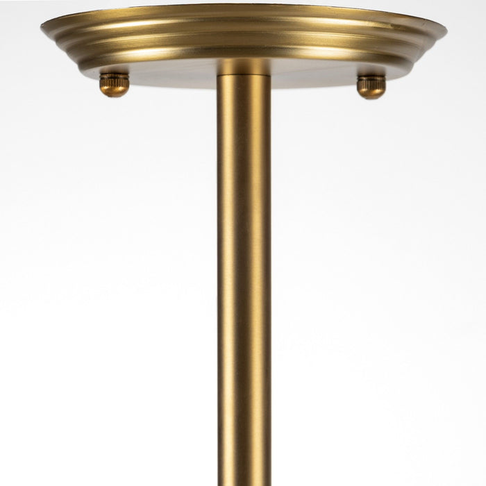 Metal Eighteen Bulb Hanging Chandelier - Gold