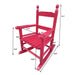 Giga children's indoor outdoor rocking chair with durable wood construction, suitable for kids to sit and enjoy.