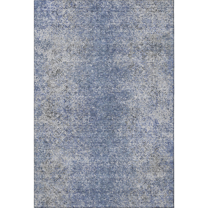 10' X 14' Abstract Washable Area Rug With UV Protection (667162) - Blue / Gray