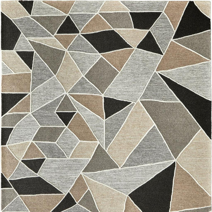 10' X 14' Wool Abstract Hand Tufted Area Rug (722230) - Blue / Ivory