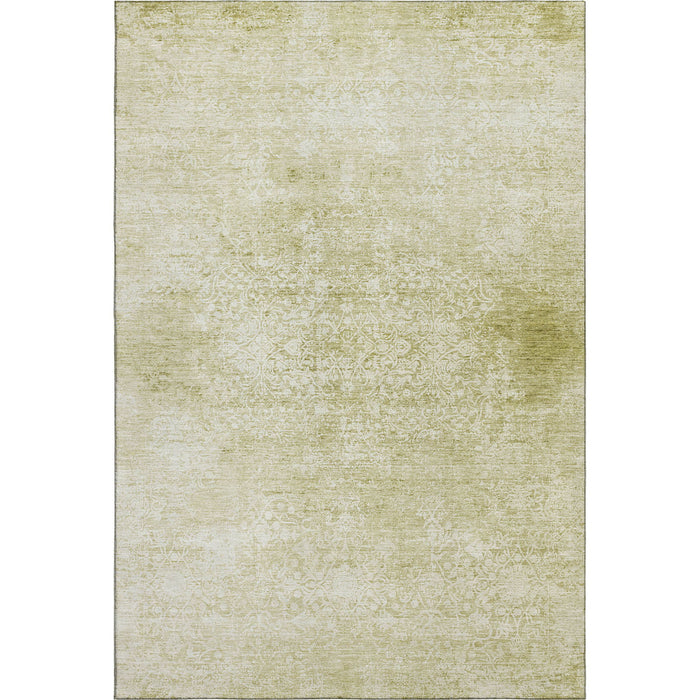 10' X 14' Oriental Washable Area Rug With UV Protection (700631) - Wheat / Ivory
