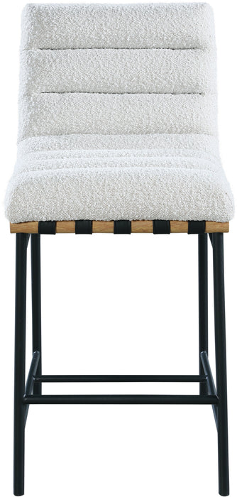 Burke - Counter Stool - Cream - Faux Leather