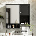 Modern Giga wall-mounted bathroom medicine cabinet with mirror, featuring sleek wall storage and reflective surface for bathroom organization