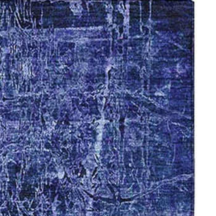 10' X 14' Abstract Washable Area Rug With UV Protection (649048) - Navy Blue / Ivory