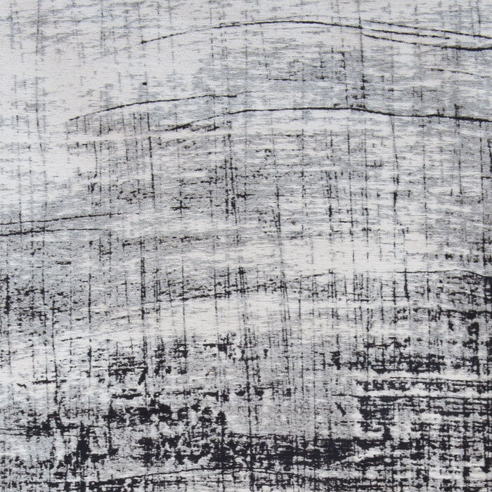 6' x 8' Abstract Non Skid Area Rug - Black And White