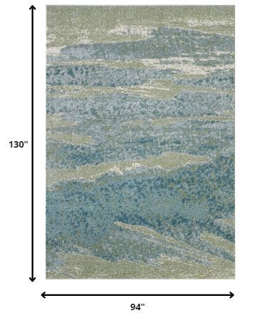 7.8' x 10.8' Abstract Area Rug - Blue