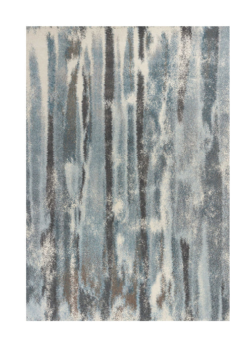 9' x 13' Polypropylene Area Rug - Teal