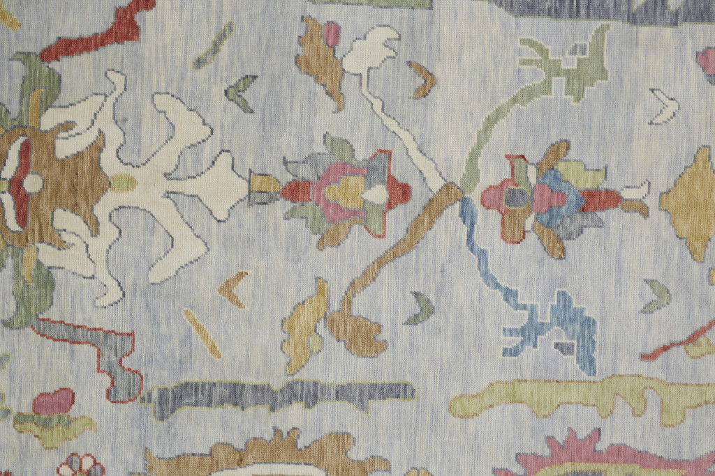 8' Wool Oriental Persian Hand Knotted Runner Rug With Fringe - Gray And Gold